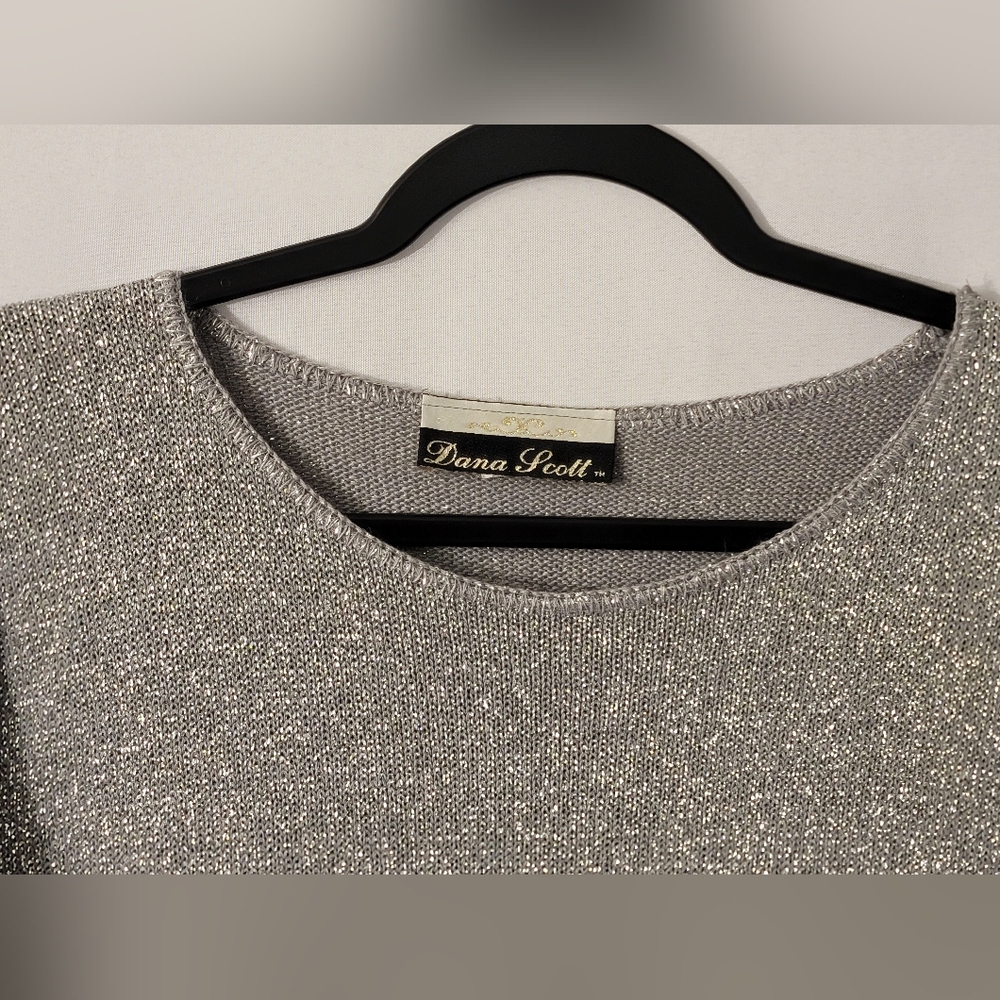 Dana Scott Vintage Metallic Top Size M - Picture 3 of 6